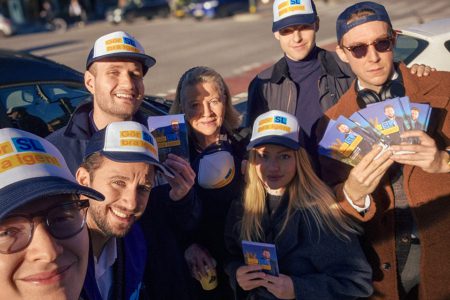 Flitens lampa lyser i kampanjandet